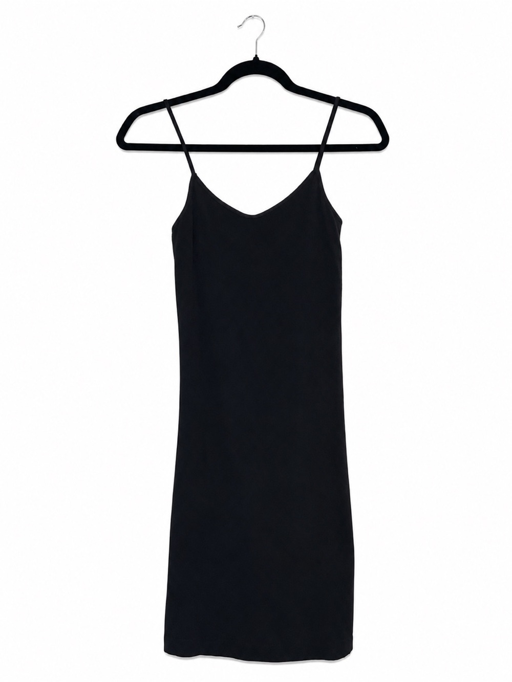 See You Monday Black Mini Slip Dress One Size